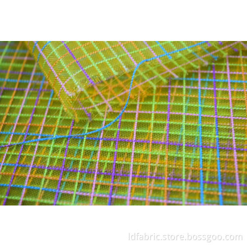 Nylon Polyester bunte Karos Netzgewebe